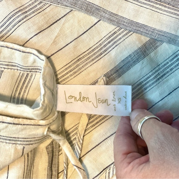 Vintage Linen drawstring pants - Picture 2 of 7